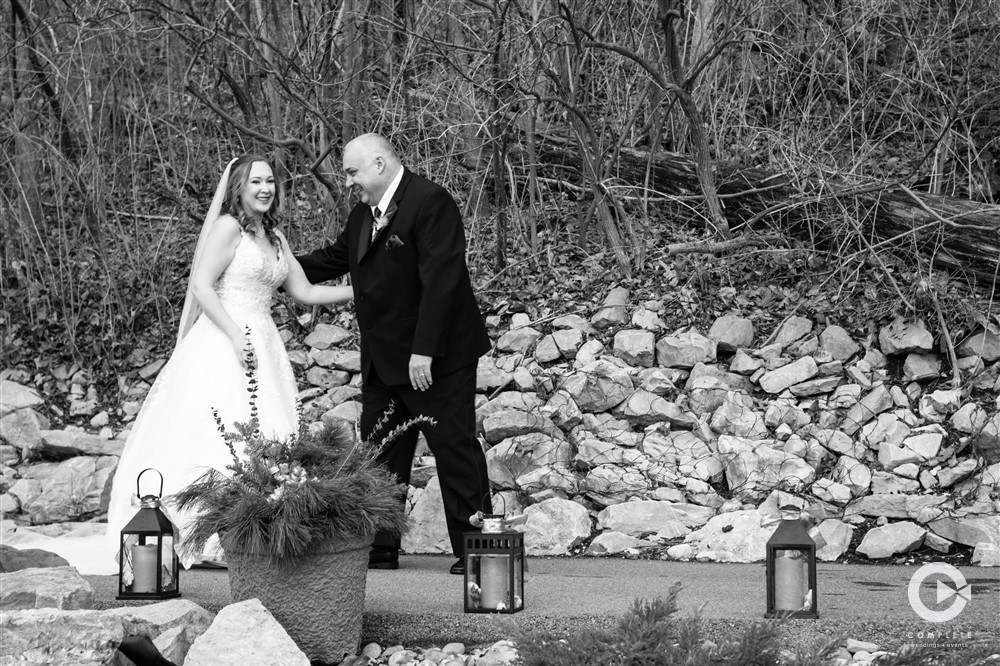 bride, father, first look, sentiment
