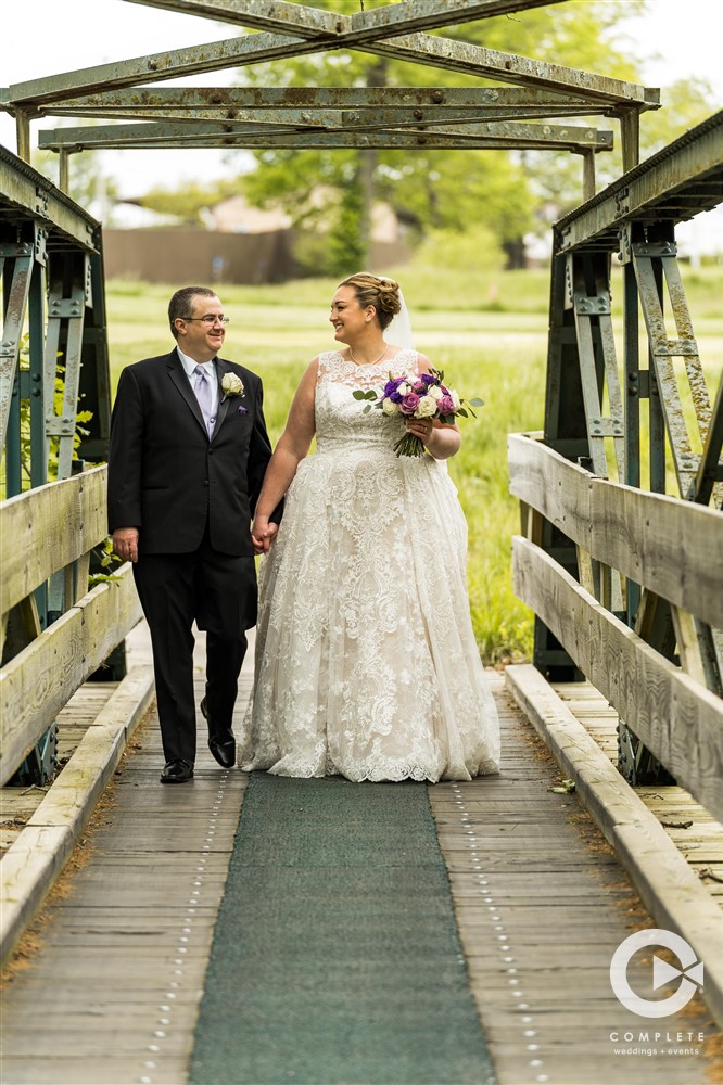 couple, wedding, bridge, bride, groom