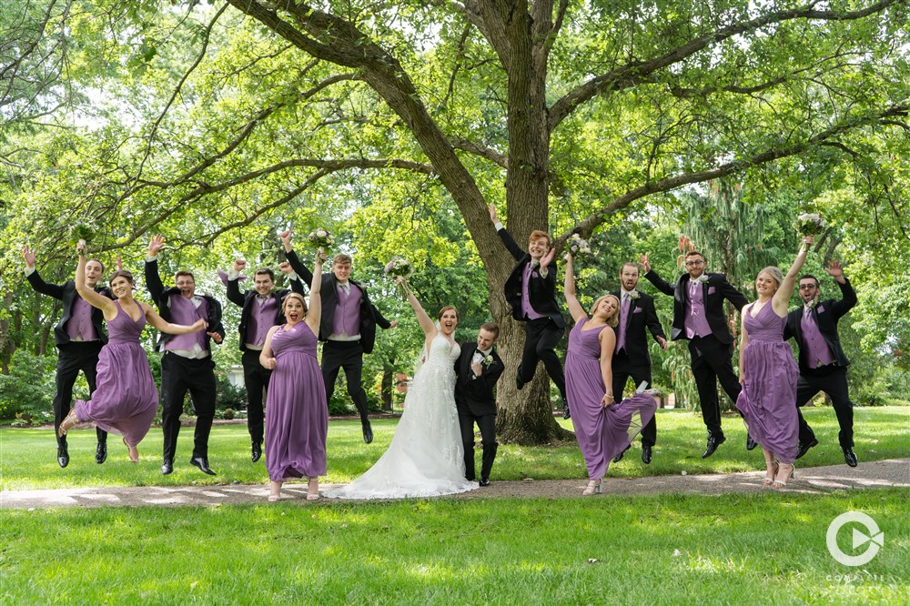 WEDDING PARTY, FLOWERS, DRESS, BRIDE & GROOM