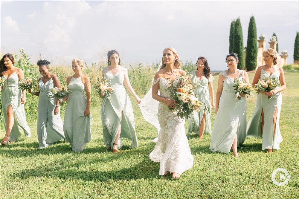 sage wedding dresses