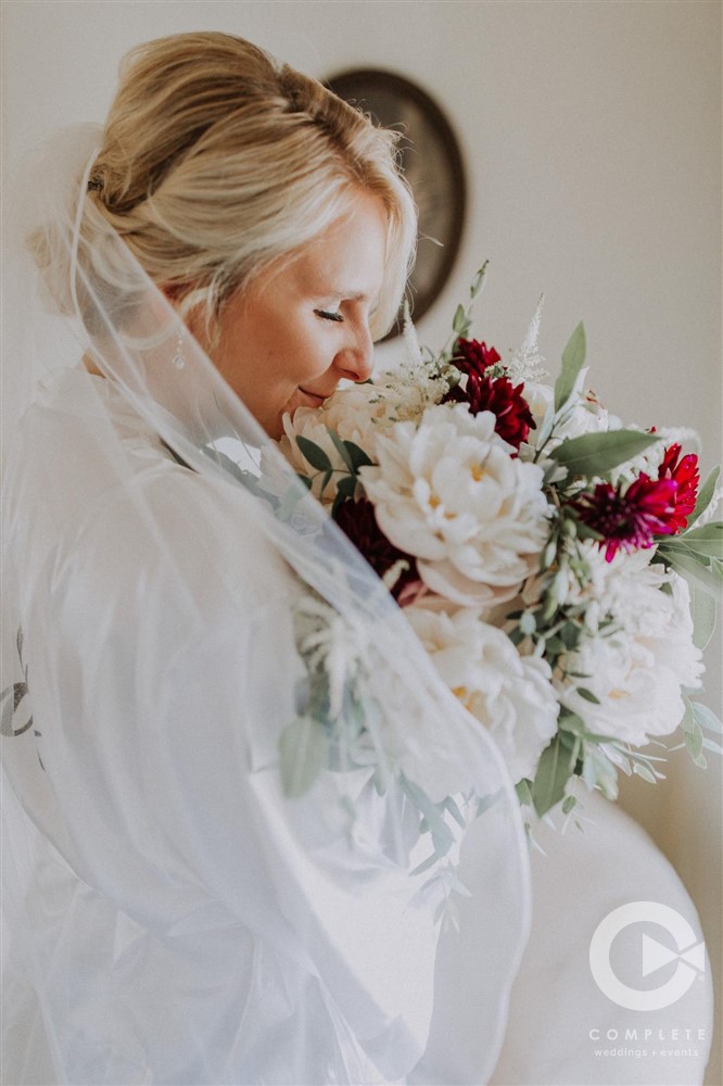 Bride with Beautiful Bouquet
