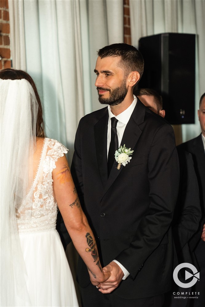 groom at the altar