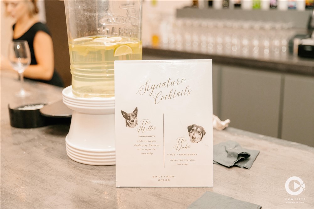 wedding signature drinks