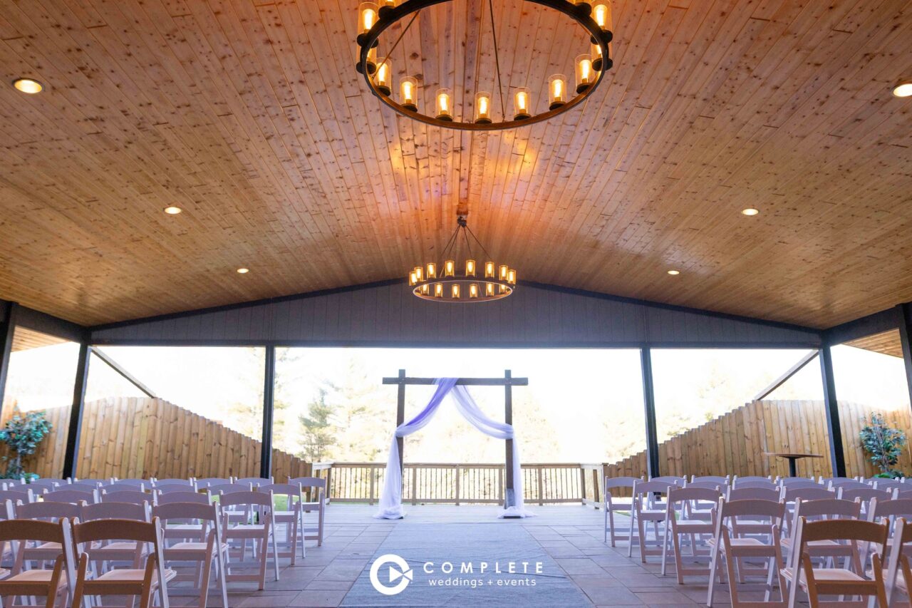 Outdoor Ceremony Space at the Buffalo House, wedding, duluth, mn