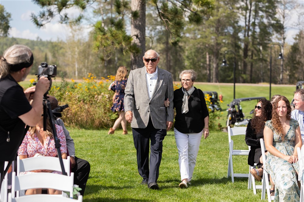 Grandparents taking in part of the special day