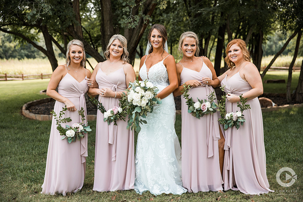 pale pink wedding dresses