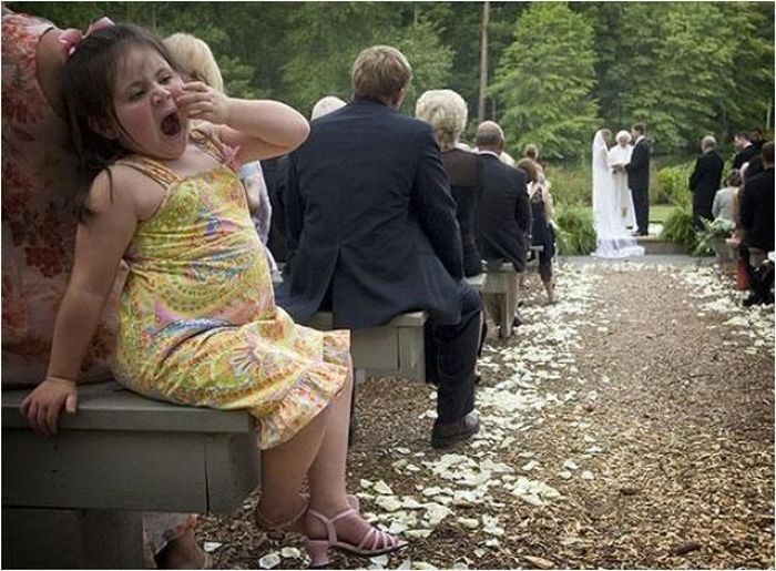 Wedding Guests Grumpy
