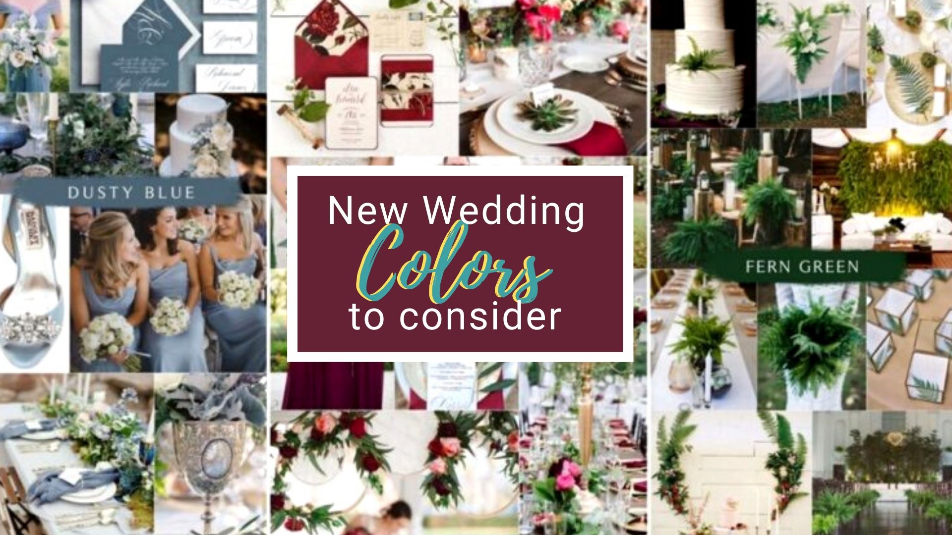 New Wedding Colors To Consider