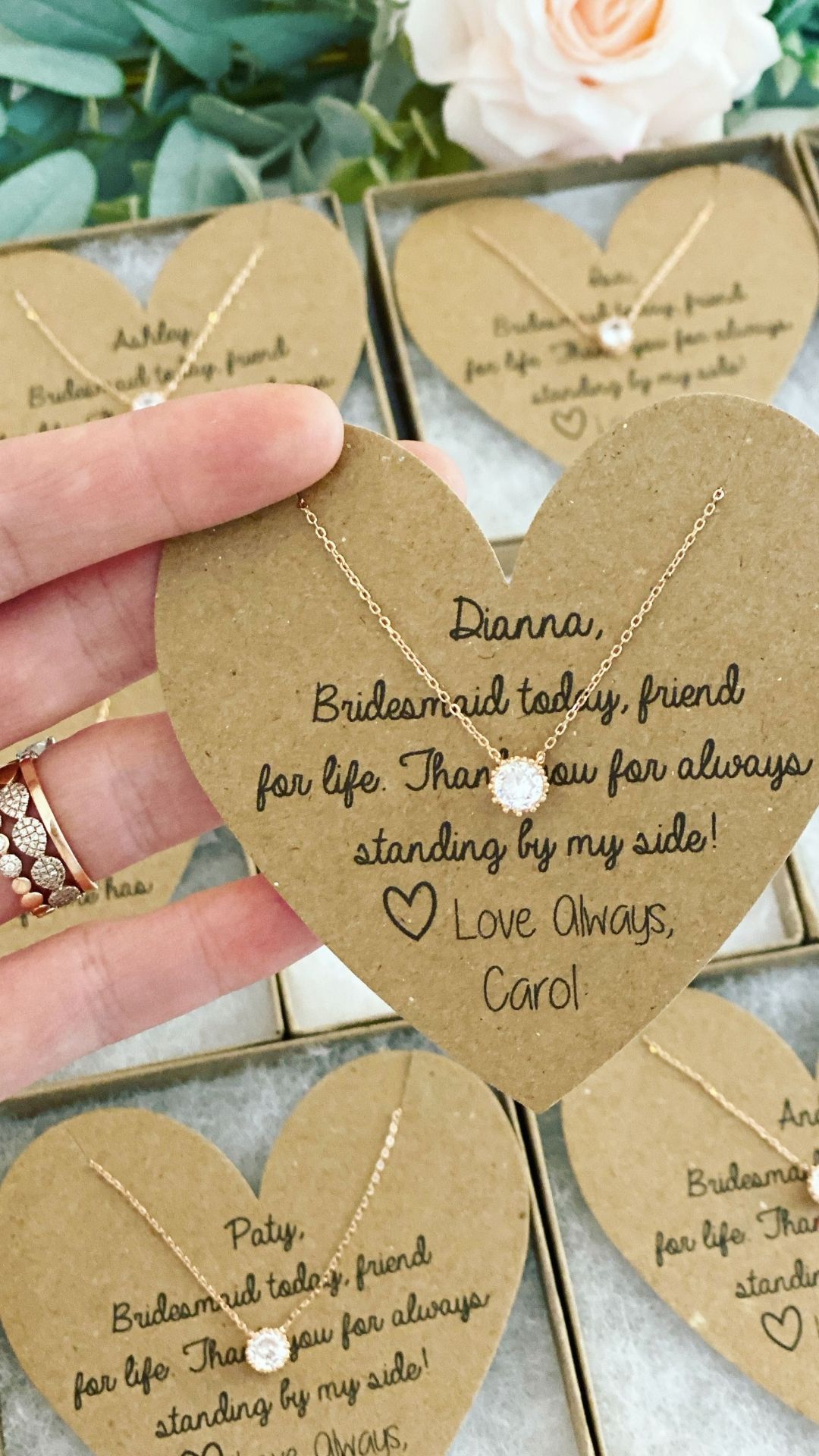 Gold Necklace - Bridesmaid gift idea