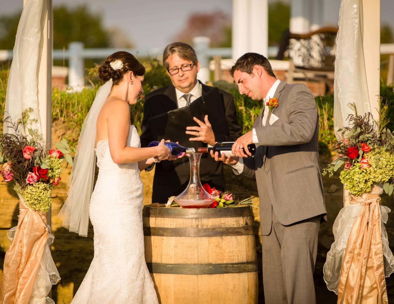 Cabernet Sauvignon wedding ceremony photographer