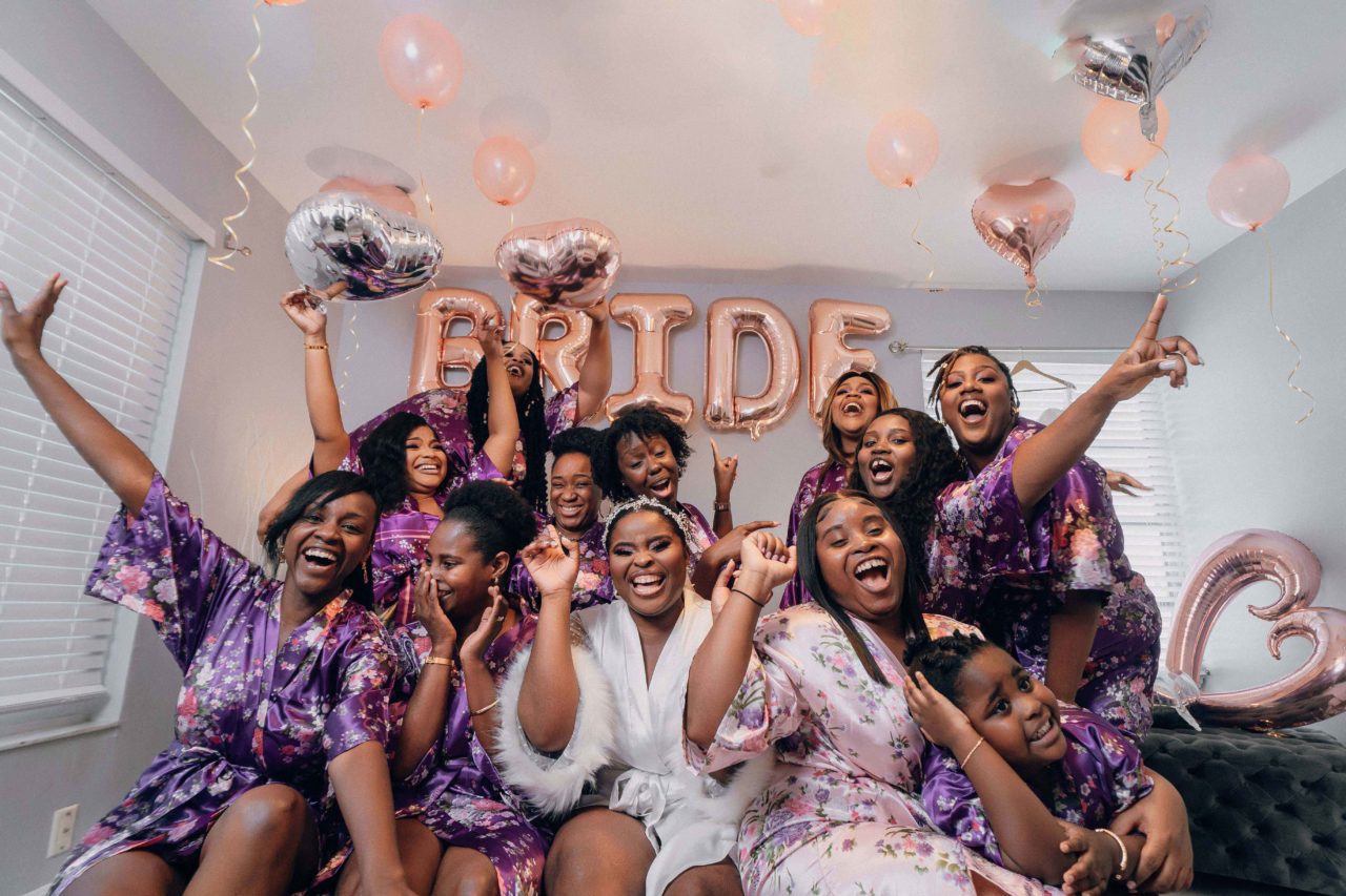 Marvens bridal party portrait photographer