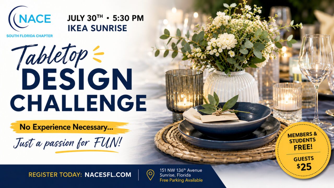 Unleash Your Creativity at the NACE South Florida Tabletop Design Challenge