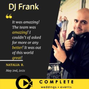 Wedding DJ Frank review