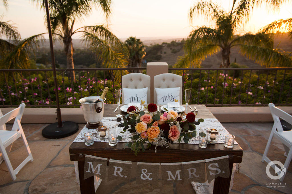 Outdoor Palm trees Wedding