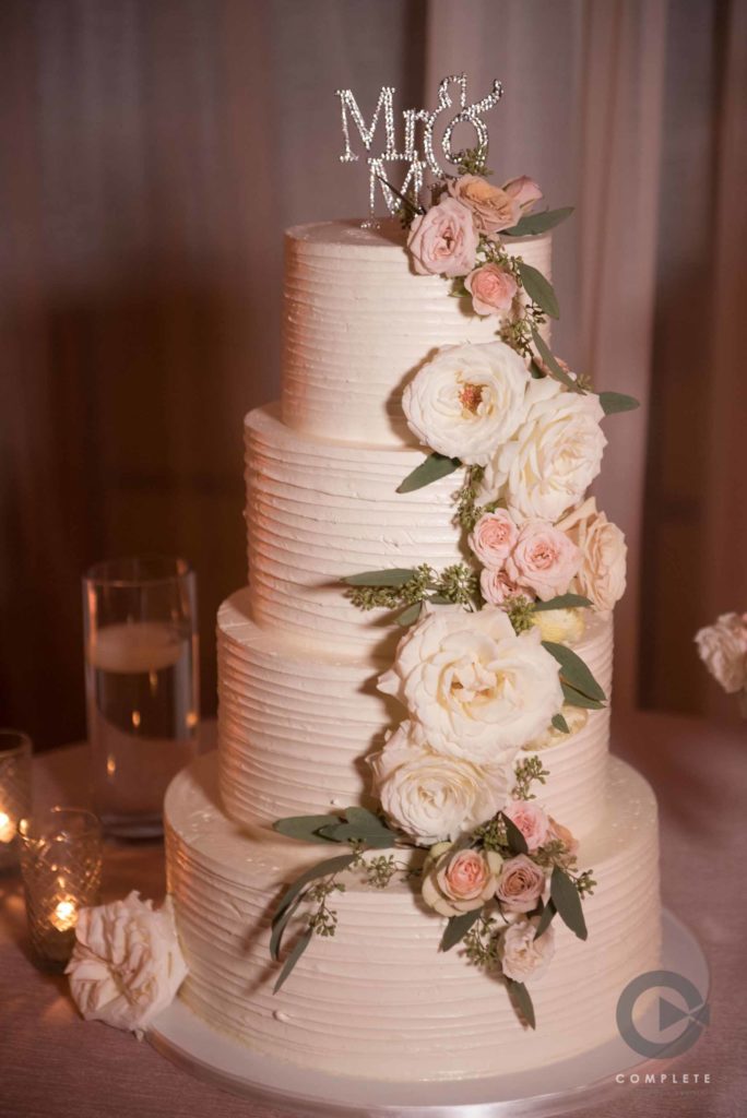 Miami wedding cake