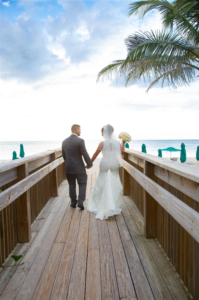 Florida Wedding Photo on the dock