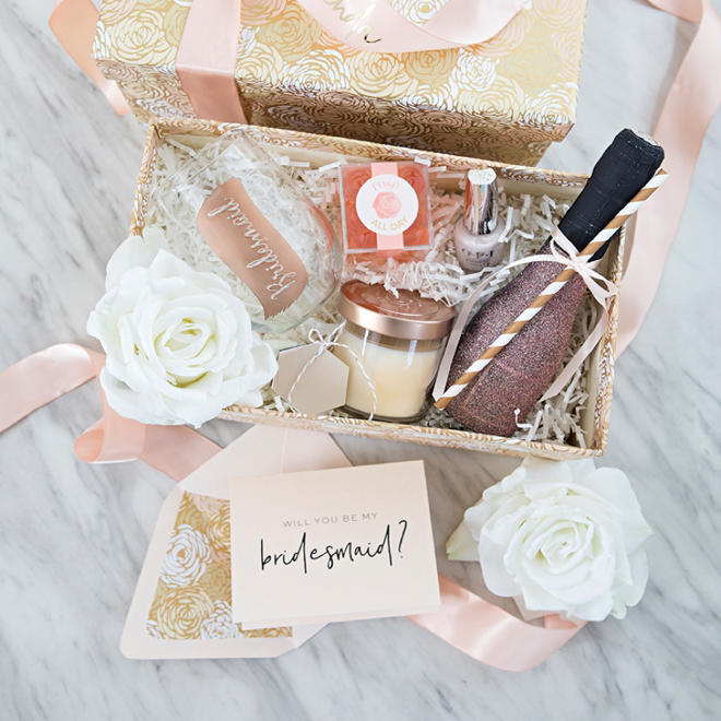 DIY Bridesmaid Gift Boxes