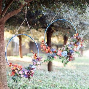 Hula-hoop-wreath