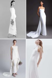 Minimalism also has its existence in the 2020 wedding dresses trend. 