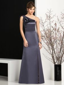 One-shoulder bridesmaid dress