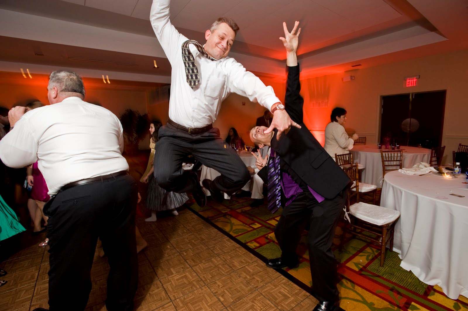 Wedding reception dance floor packed