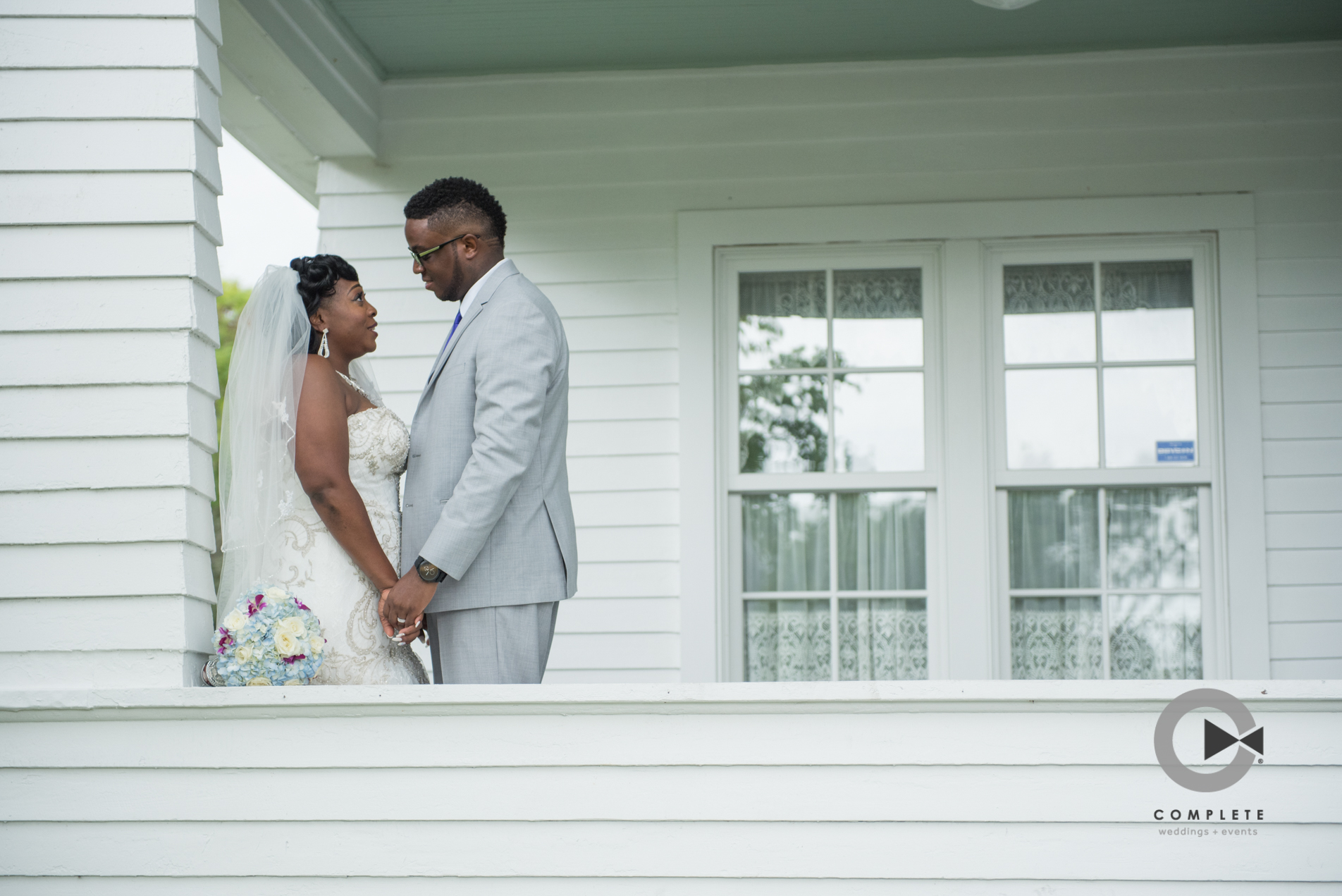 Bride and Groom at the Old Davie School