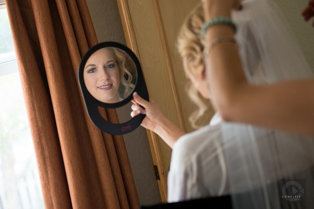 preceremony - Bride getting hair and makeup done