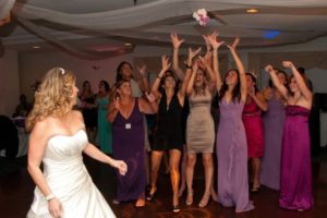 Bouquet toss