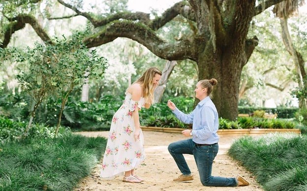 LGBTQ proposal in the park