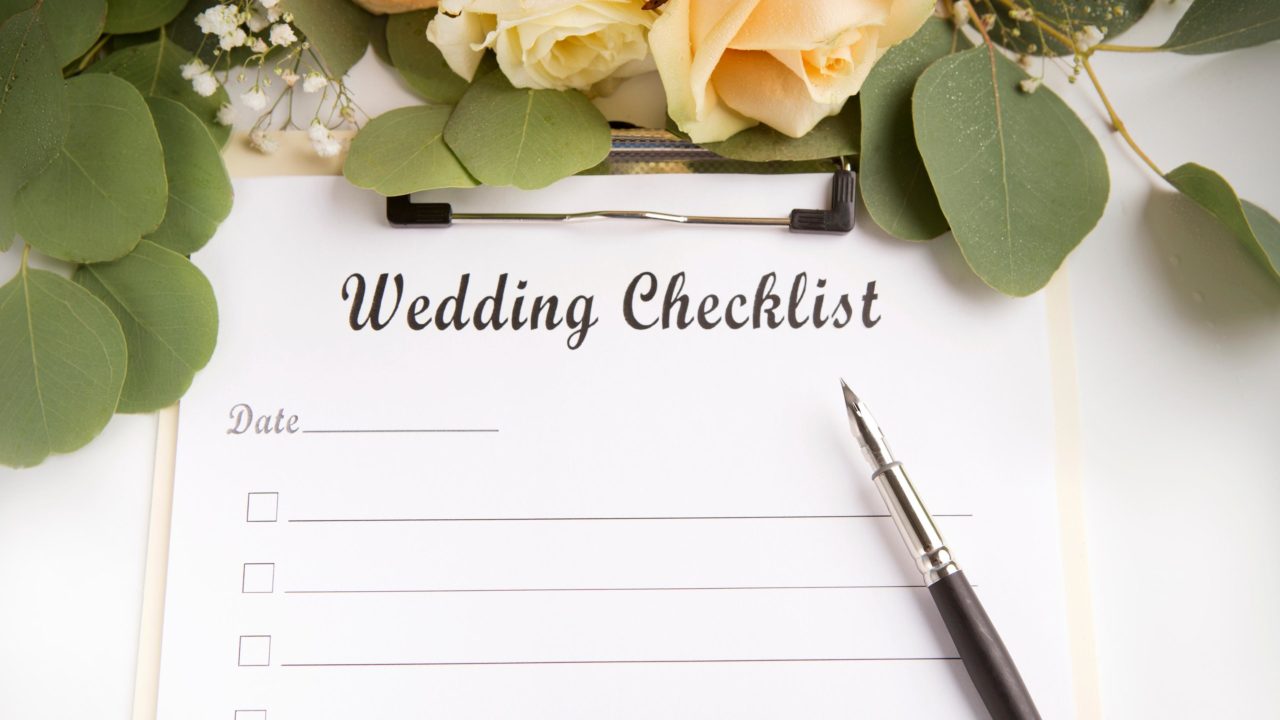 wedding checklist - wedding photography
