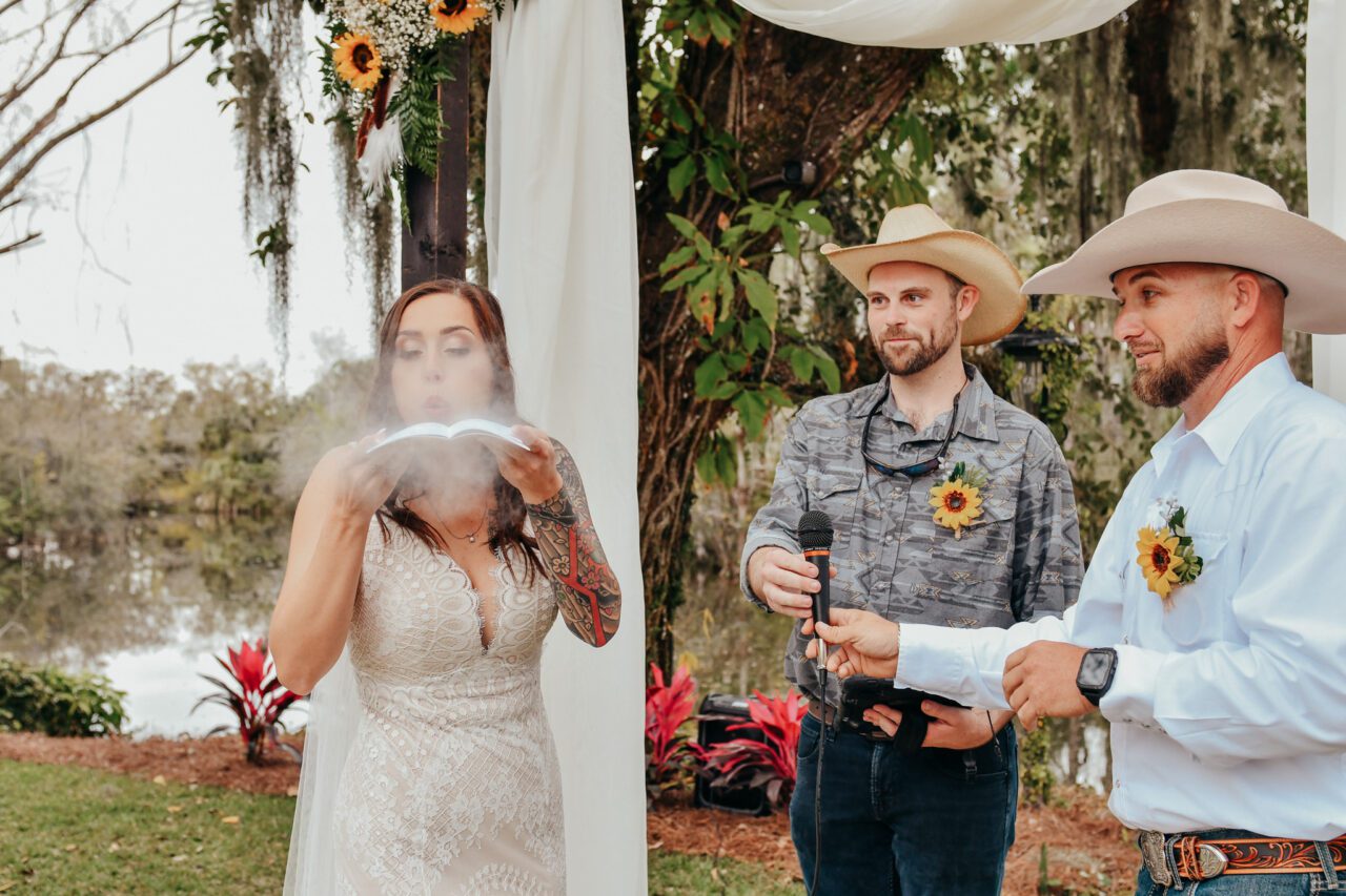 Fort Myers Wedding Photographer Summer Bride & Groom Ceremony