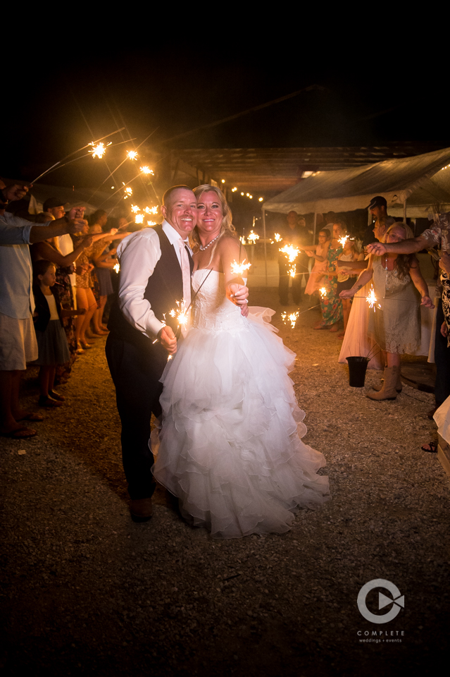 Bride and Groom Sparkler exit, Naples FL, Naples Wedding, Naples Wedding Photographer