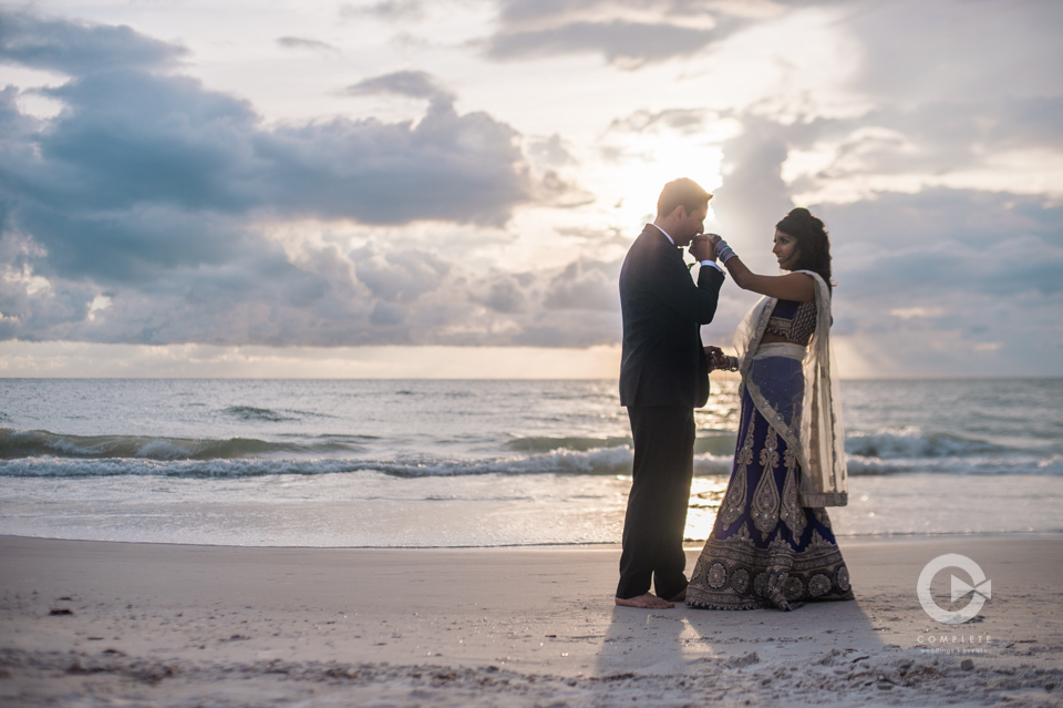Indian Beach Wedding Photo, Bride and Groom Beach wedding Photo, Fort Myers wedding Photographer