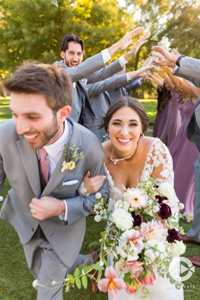 wedding party tunnel