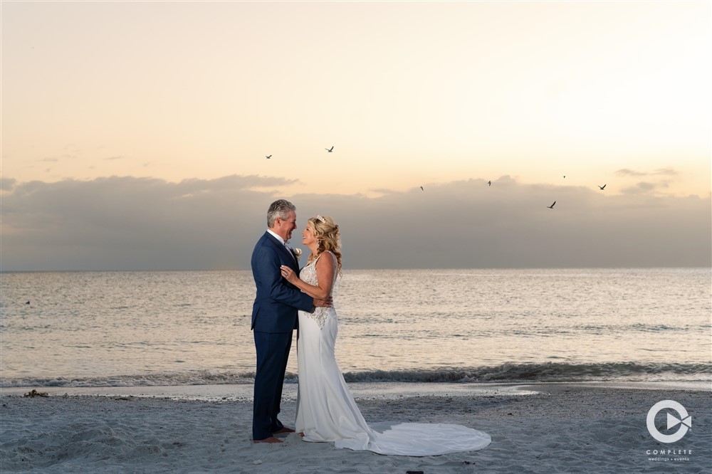 Hilton Marco Island Beach Resort and Spa newlywed photo.