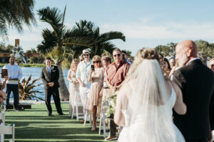 Haley's Dad Walks Her Down the Aisle at Grace River Island Resort Wedding Venue in Fort Myers