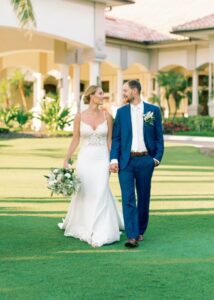 Bride and Groom posing at Grandezza wedding in Fort Myers