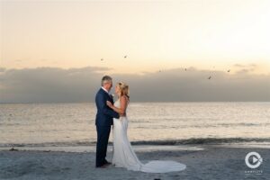 Tess & Chris at their beautiful Bling Wedding at the Hilton Marco Island