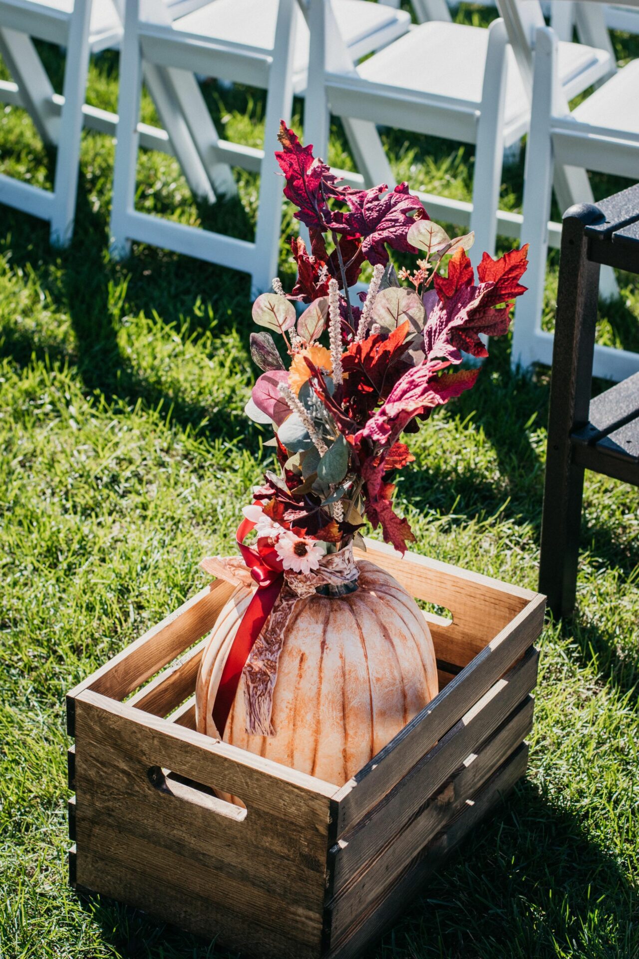 Autumn Wedding Ceremony Decor