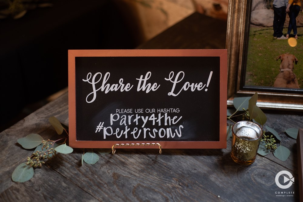 wedding hashtag - create one for your wedding