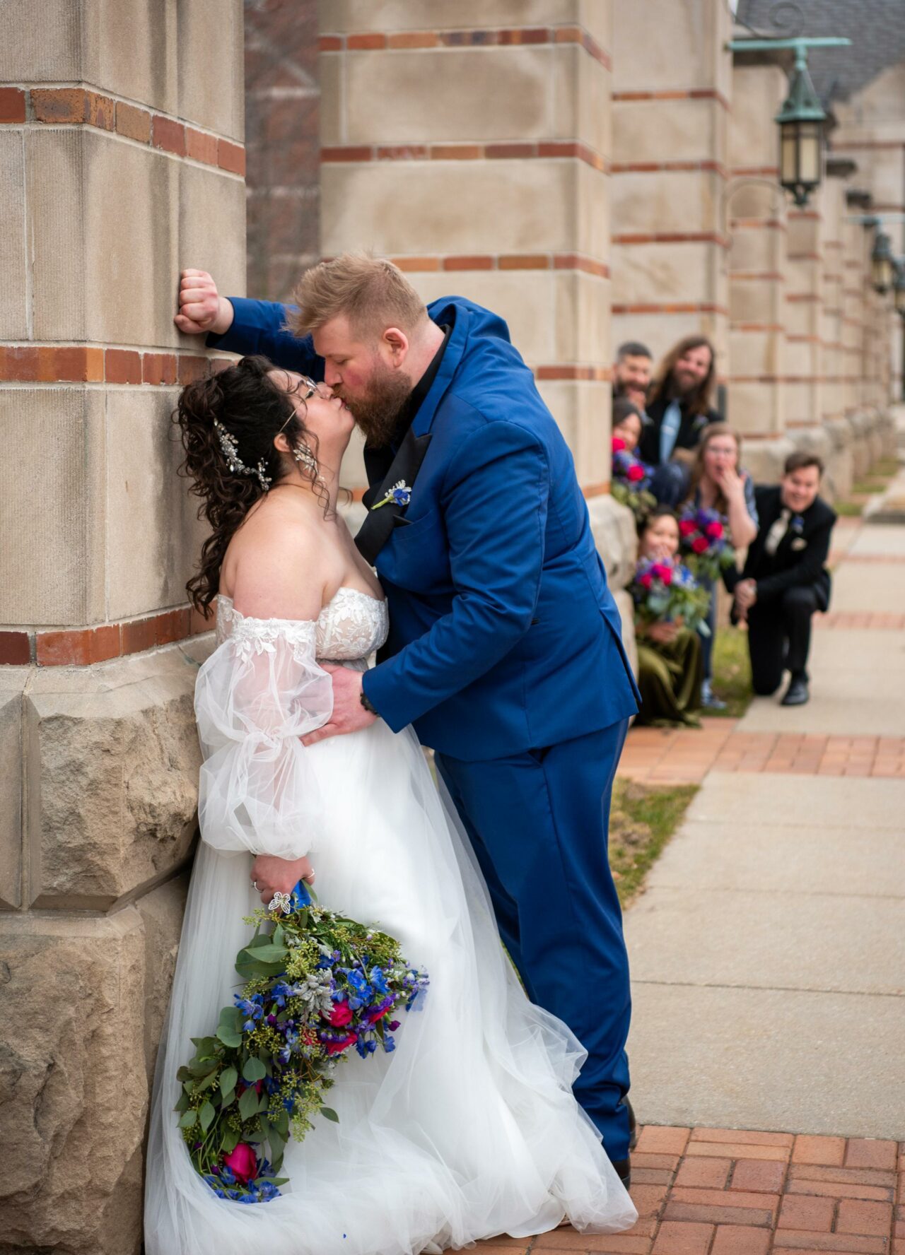 Bride & Groom Bliss Kiss Photography by Andrea LaVoy