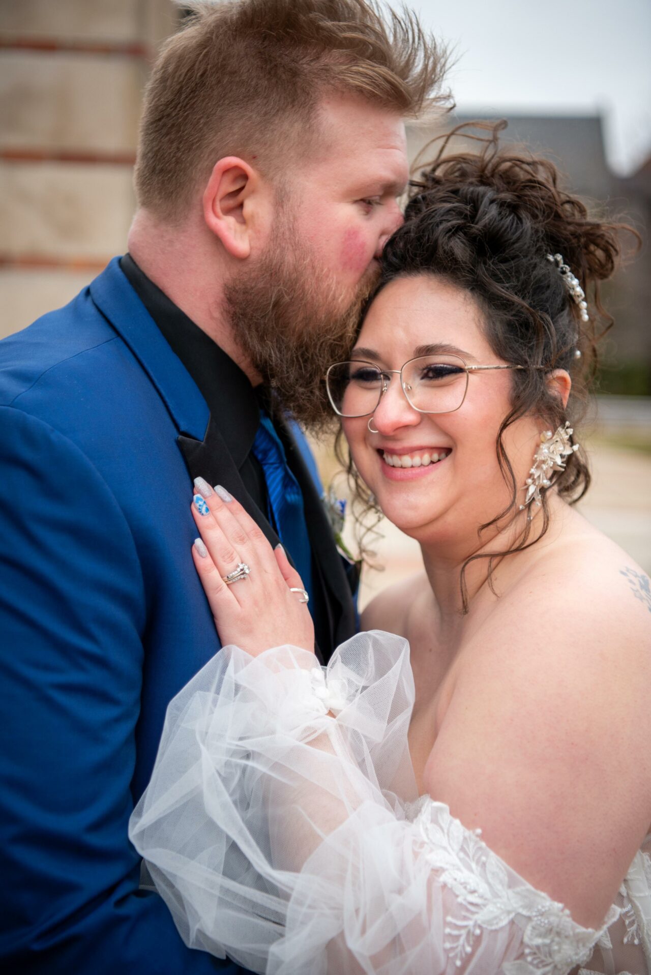 Bride & Groom Close Up Photography by Andrea LaVoy