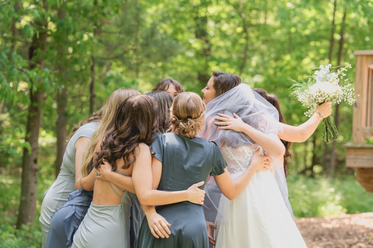 Bride and Bridesmaids Photography by Karen Macy