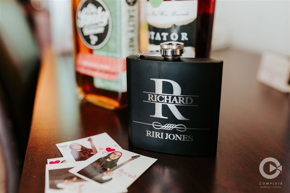Must-have Personalized Wedding Details. - groom flask