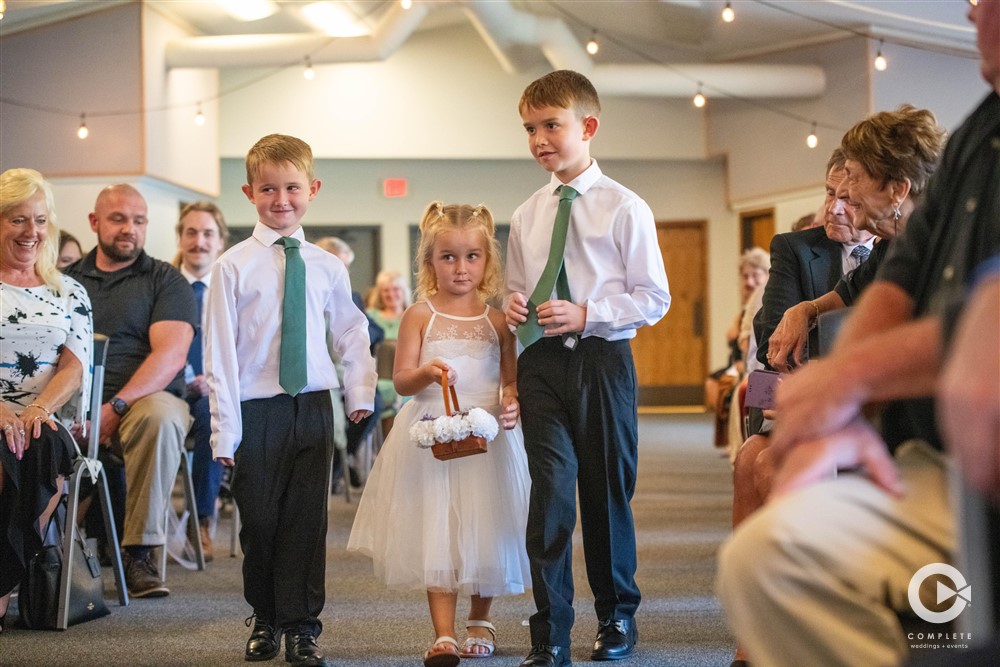 ring bear and flower girl