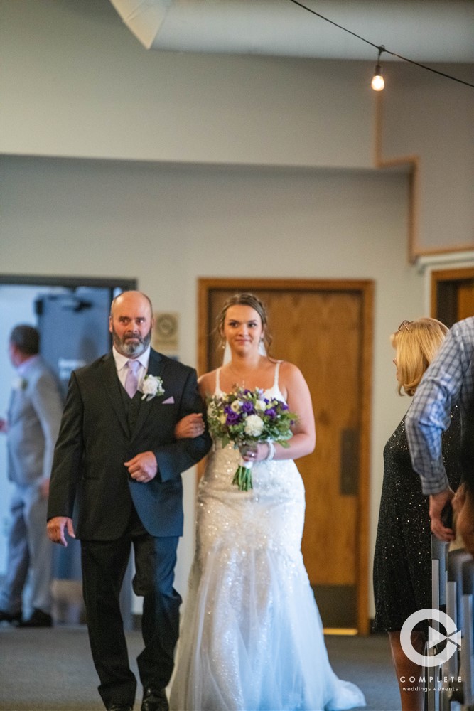 bride walking down the aisle