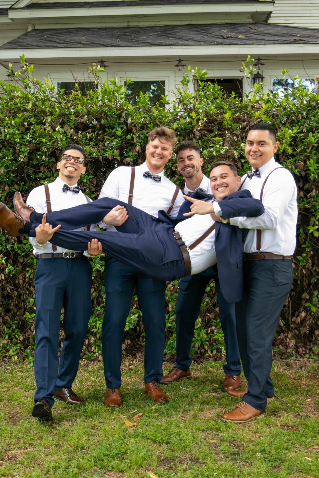 groomsmen cross key acres wedding houston
