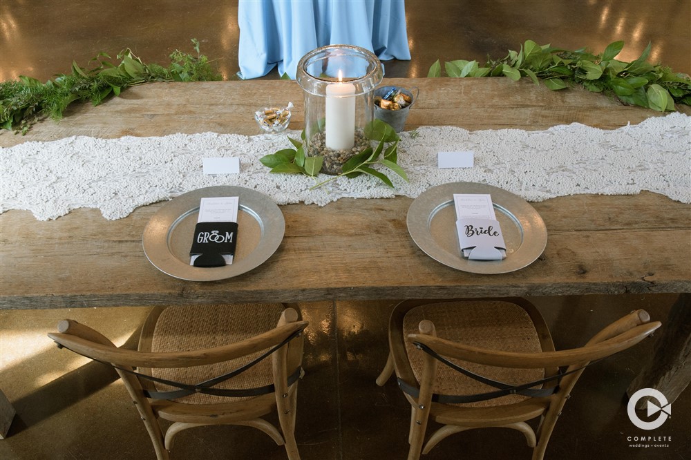 Table number, table decor