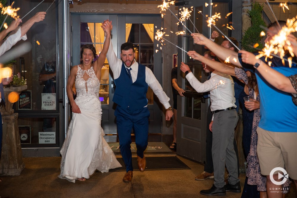 GRAND EXIT, SPARKLERS, WEDDING DAY