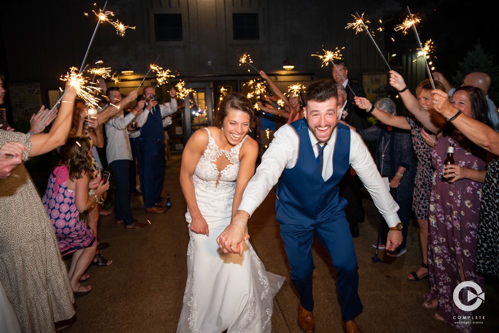 GRAND EXIT, SPARKLERS, WEDDING DAY
